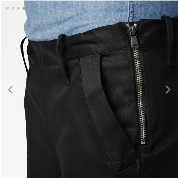 𝅺G-STAR Raw black Bronson mid zip chino pants size 28 - Picture 4 of 11